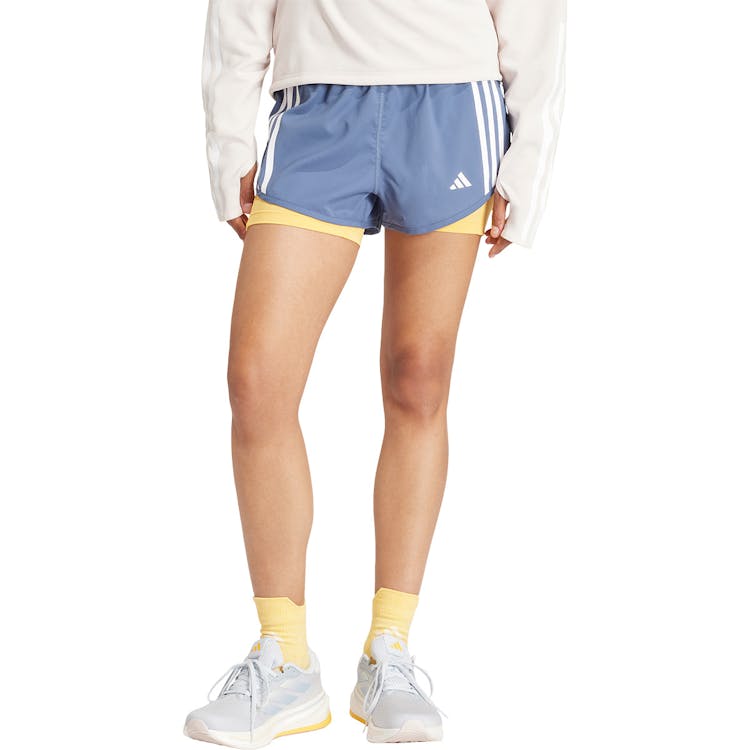 adidas Own The Run 3-Stripes 2in1 Løbeshorts Dame